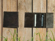 Billetera Hombre Cuero Reno Café Oscuro