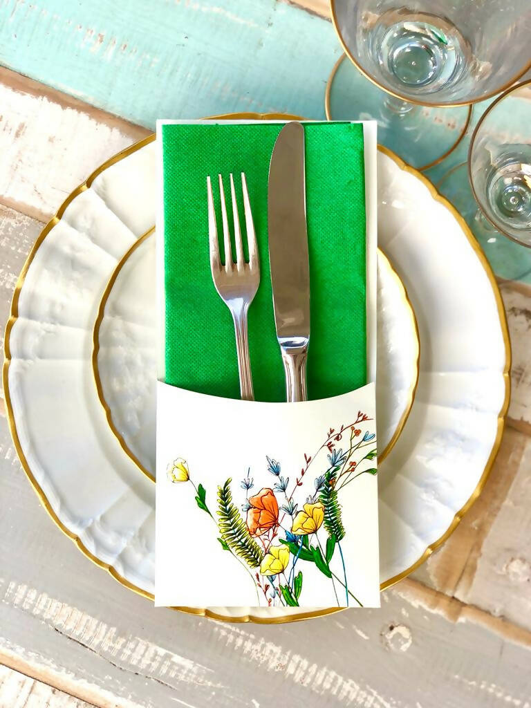 Porta Cubierto Flores Silvestres