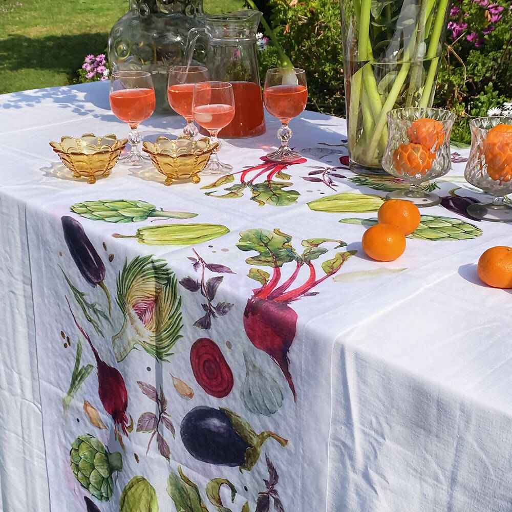 Camino de mesa velo organza Veggie