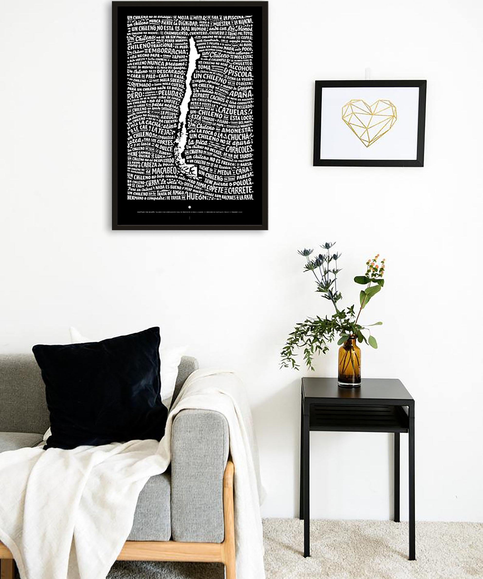 Un Chileno Original Mini (Negro) - Enmarcado - Mappin