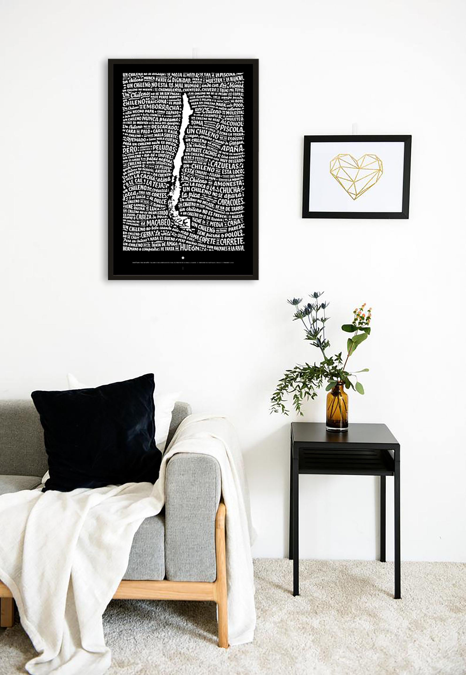 Un Chileno Original Mini (Negro) - Enmarcado - Mappin