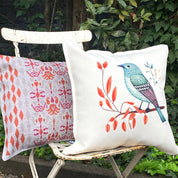 Cojín Zorzal Turquesa - 45 x 45