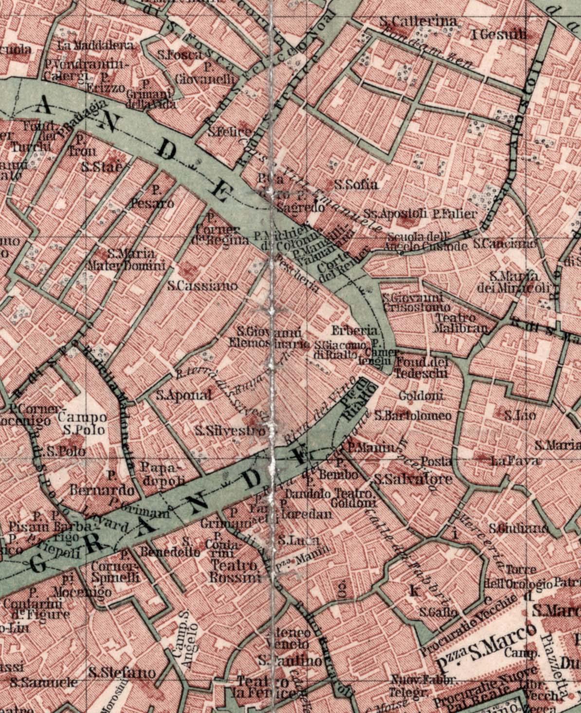Mapa de Venecia antiguo - Lámina - Mappin
