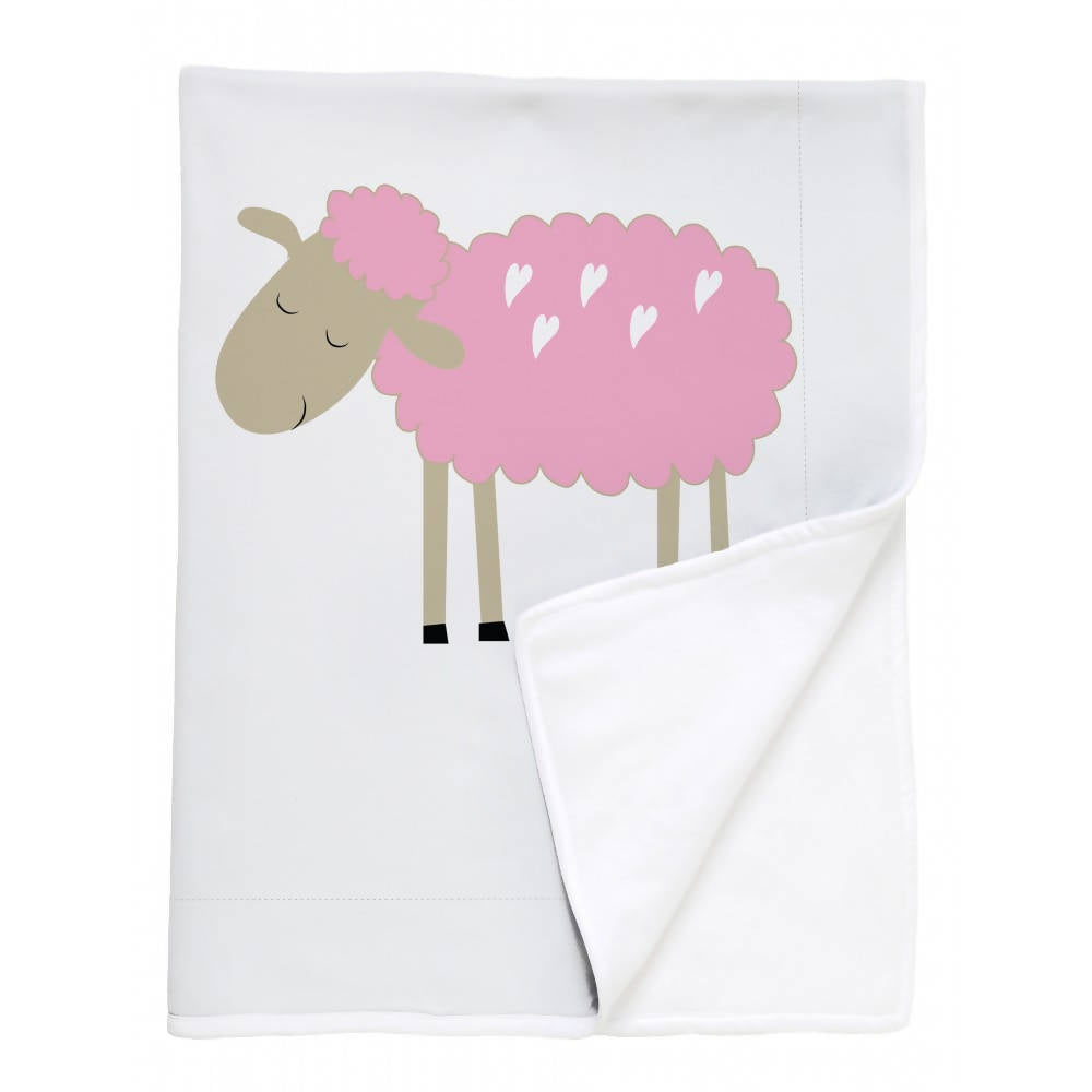Manta de Polar Oveja Rosada