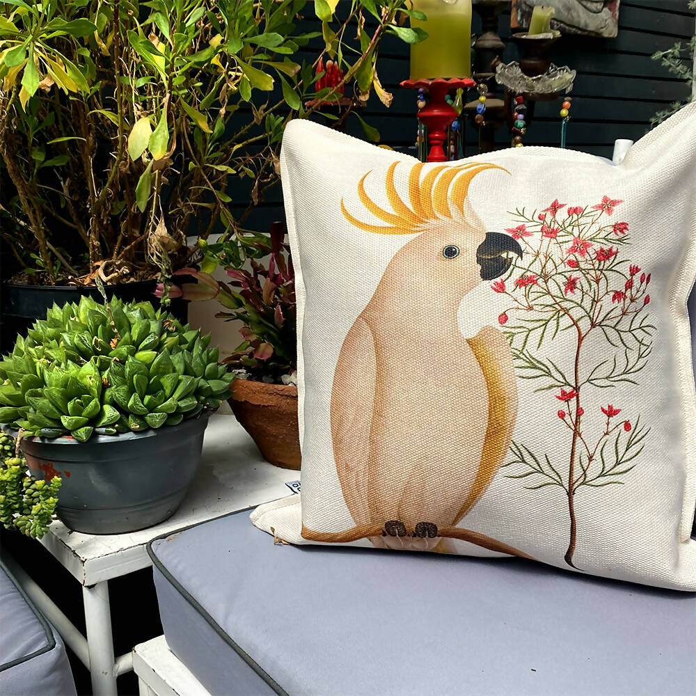 Cojín Cacatua blanca - 45 x 45