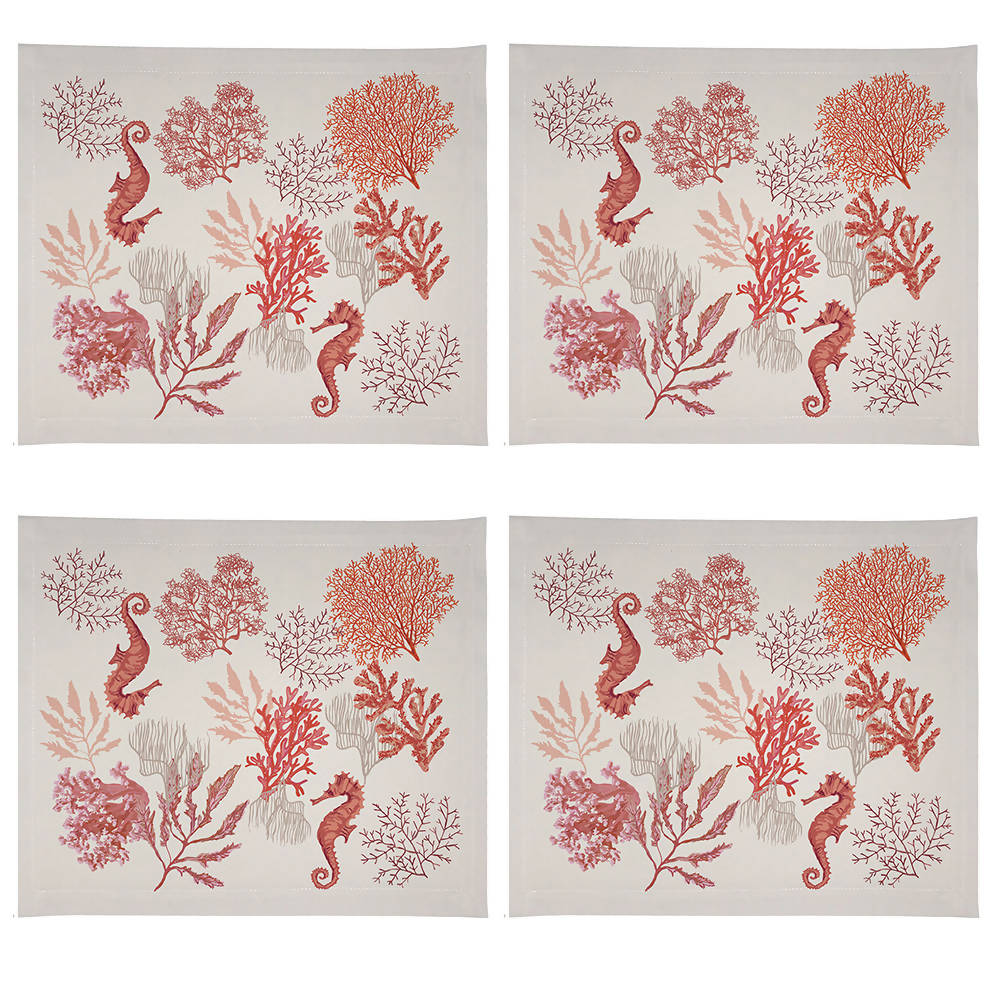 Set de Individuales Caballito de Mar - Impermeables