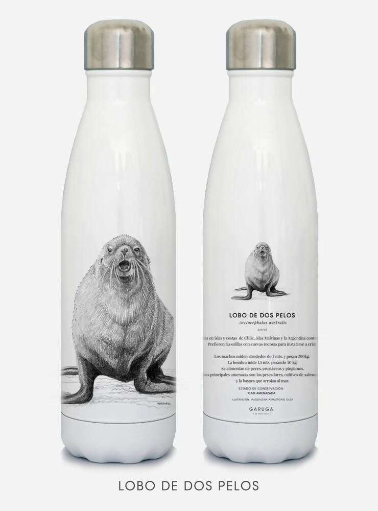 BOTELLA LOBO DOS PELOS