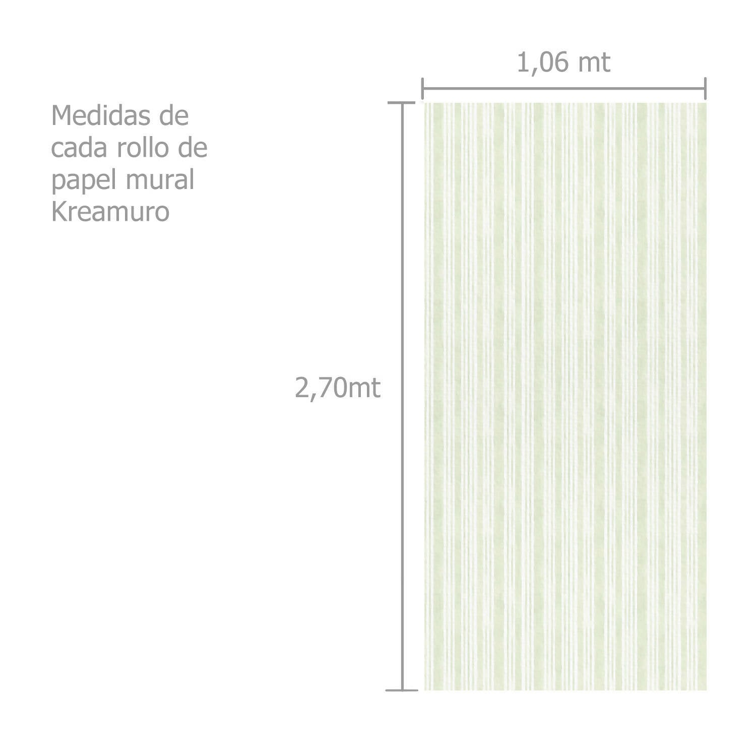 (A PEDIDO) Papel Mural Líneas Acuarela Verde Agua