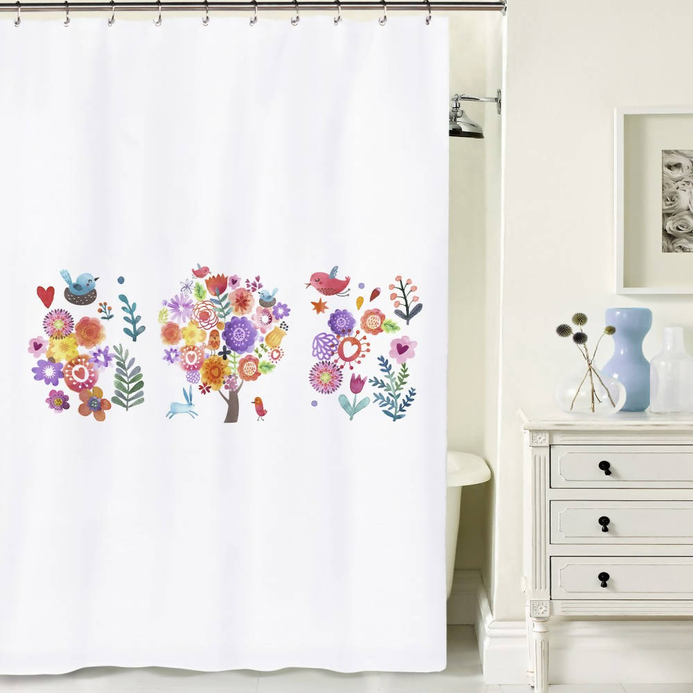 Cortina de baño Arbolito