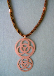 COLLAR COBRE CORTO SEDA MULTICIRCULO