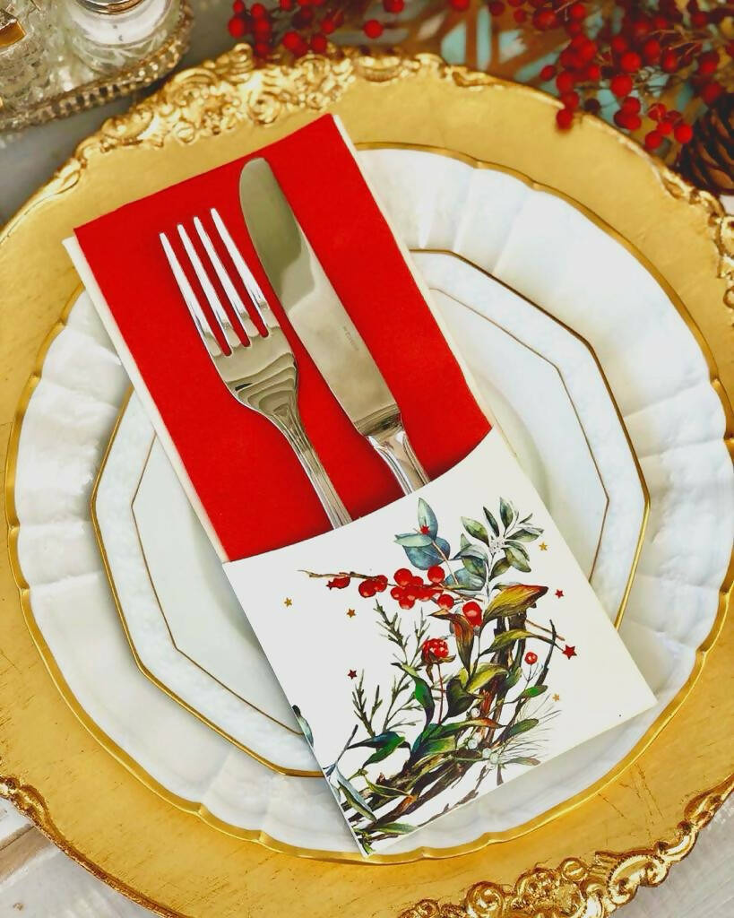 Porta Cubierto Frutos Rojos