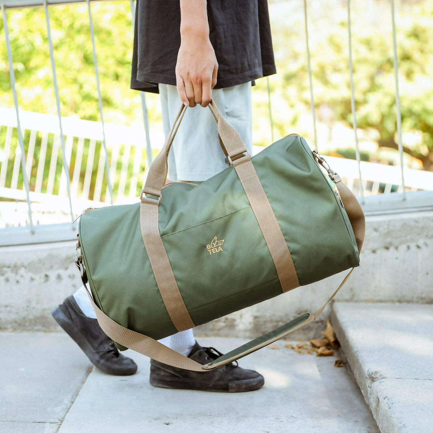 Bolso viaje sustentable. Diseño Verde.