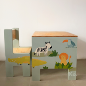 (A PEDIDO) Mesa con una silla "La Selva"