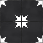 Baldosa Estrella Negra