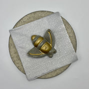 SERVILLETERO HORMIGÓN ABEJA ORO