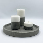 SET 3 VELAS BASE HORMIGÓN BETOH
