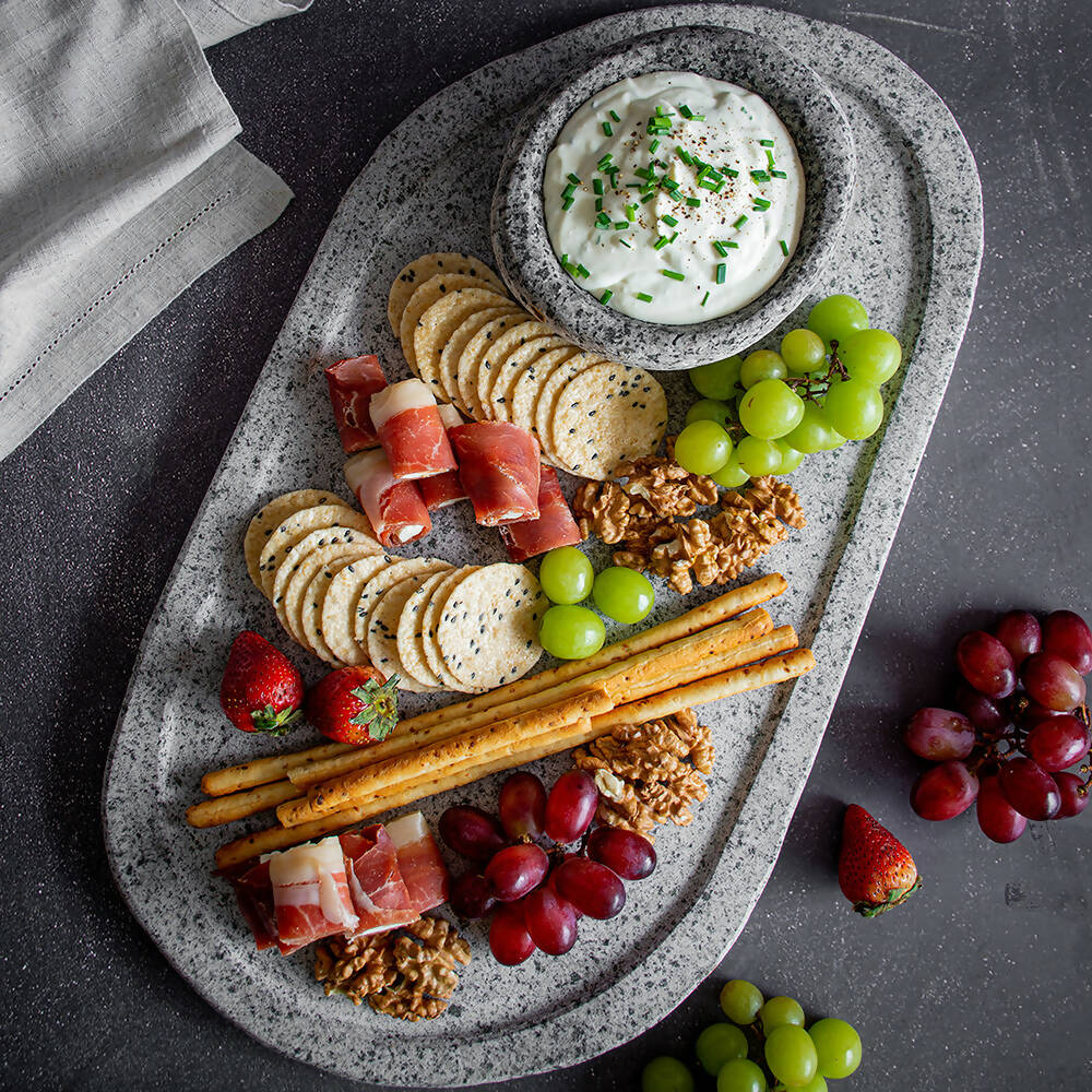 Set 2 Piezas Para Picoteo Ribete XL