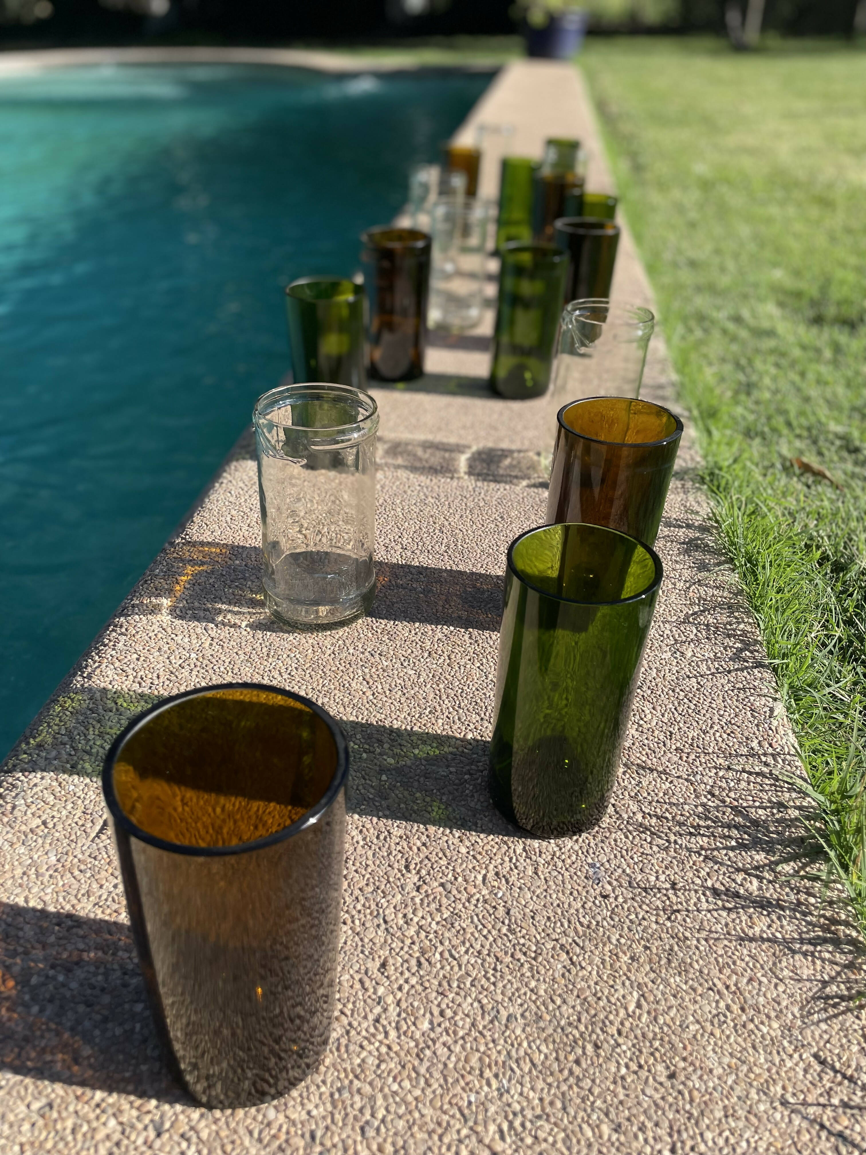 Stoneglass sixpack vasos transparentes