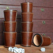 Juego de cachos cuero hecho a mano