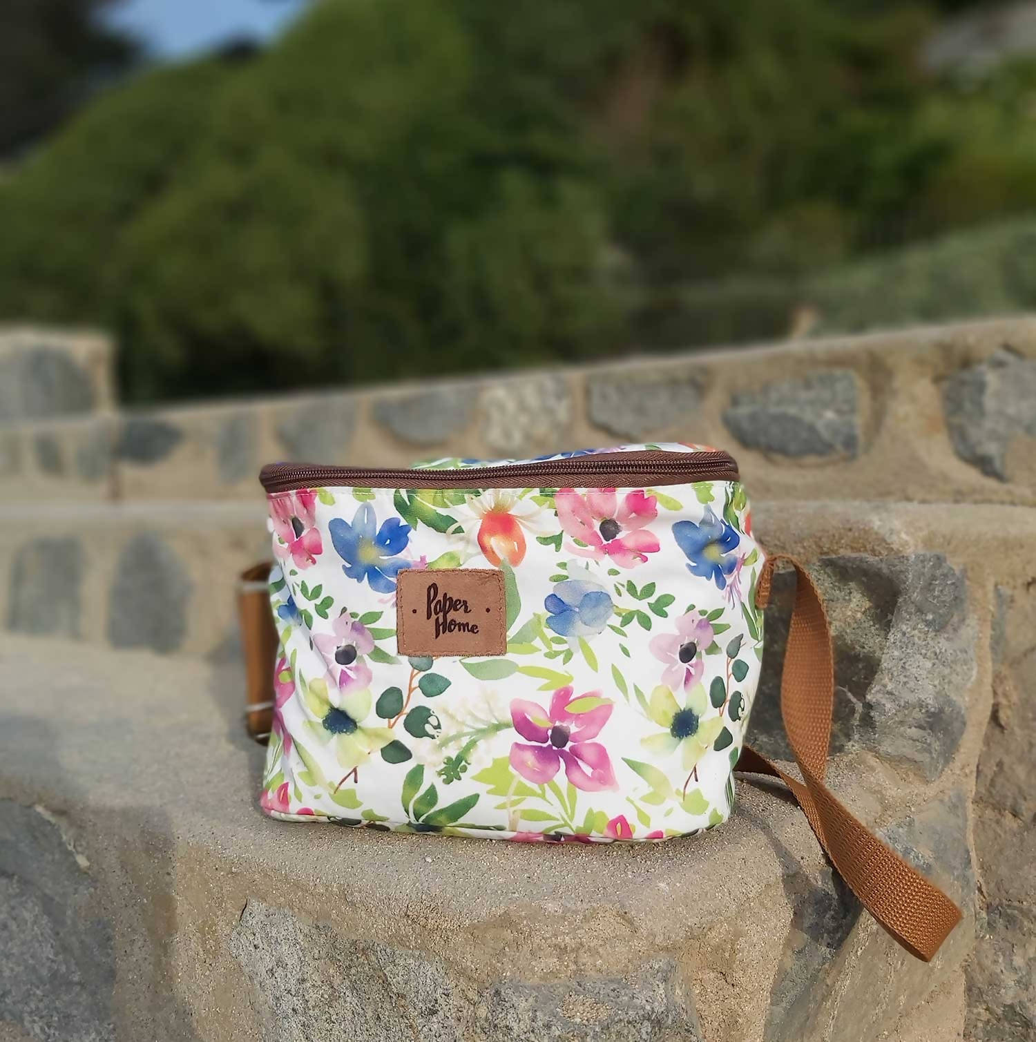 Lonchera térmica sustentable flores Paper Home