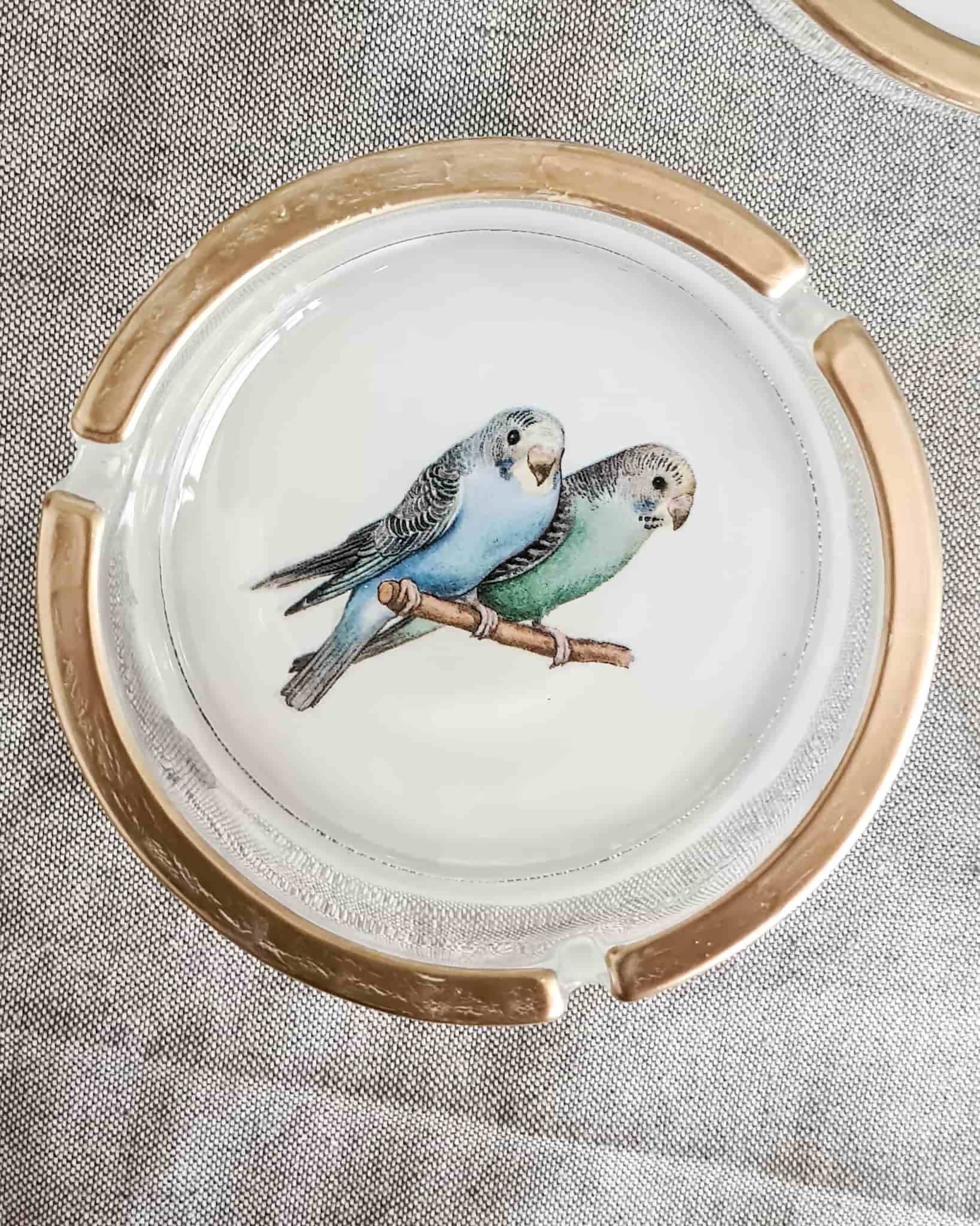 Cenicero 13 cm Pájaros (Diseño aleatorio)