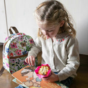 Mochila infantil kids sustentable flores