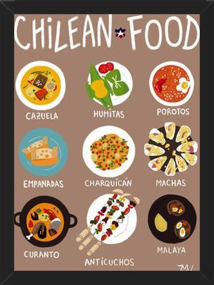 (A PEDIDO) Cuadro Chilean Food