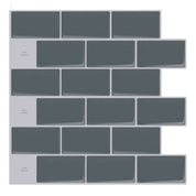 LADRILLO GRIS Muriglass Autoadhesivo 3D