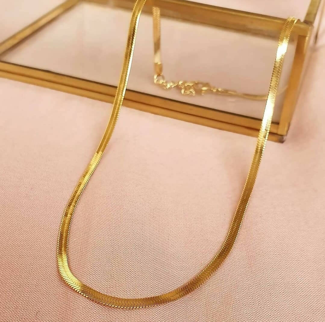 COLLAR CINTA - BAÑO ORO