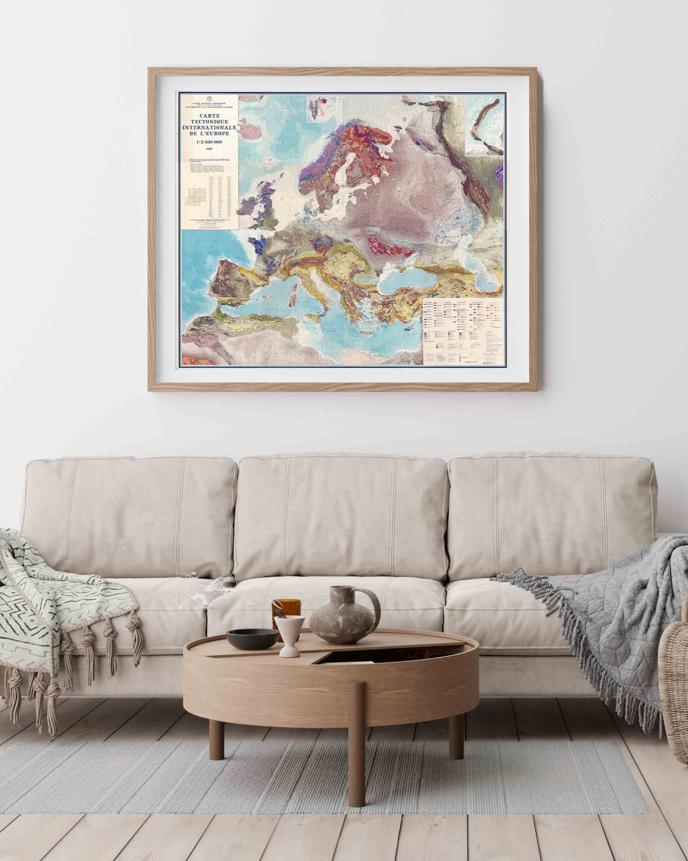 Mapa Geológico de Europa - Enmarcado