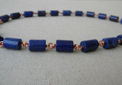 COLLAR COBRE LAPISLAZULI TUBO