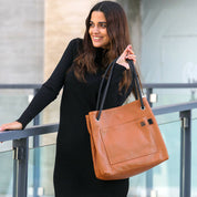 TEENKNOT Totebag / Camel / Negro