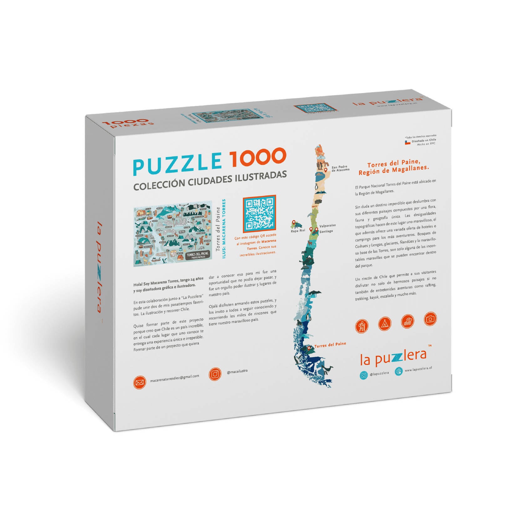 Puzzle Puerto Natales /Torres del Paine 1000 Piezas