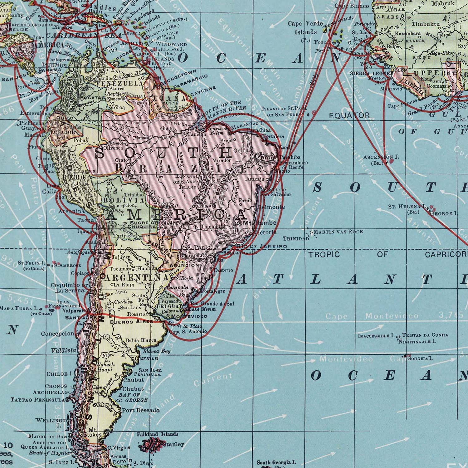 Mapa Mundi de 1912 - Lámina