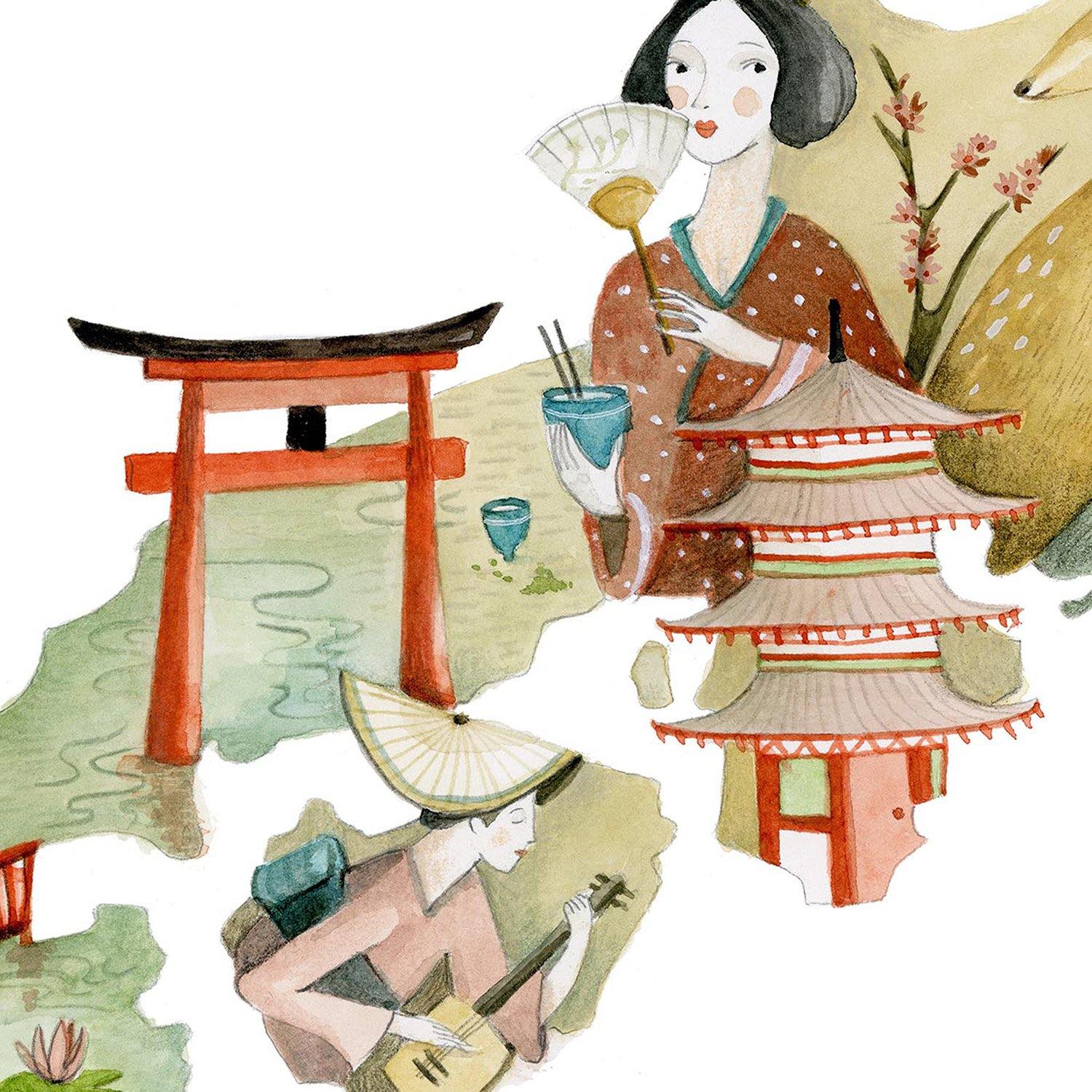 Japón Ilustrado - Lámina - Mappin