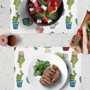 Set x 6 individuales anti manchas rectangulares cactus Paper Home