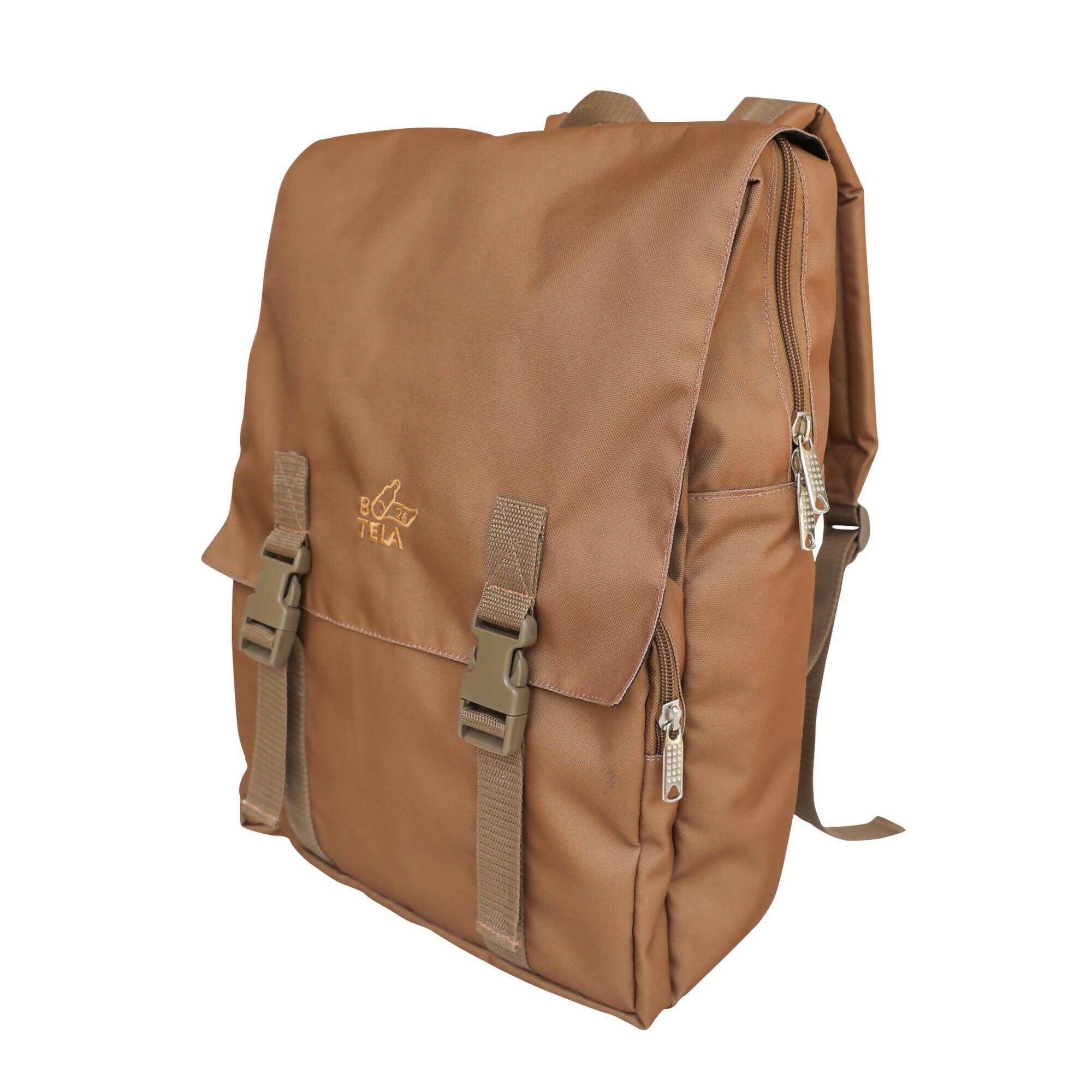 Mochila Notebook 15" Sustentable. Diseño Café.
