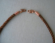 COLLAR COBRE CORTO SEDA MULTICIRCULO