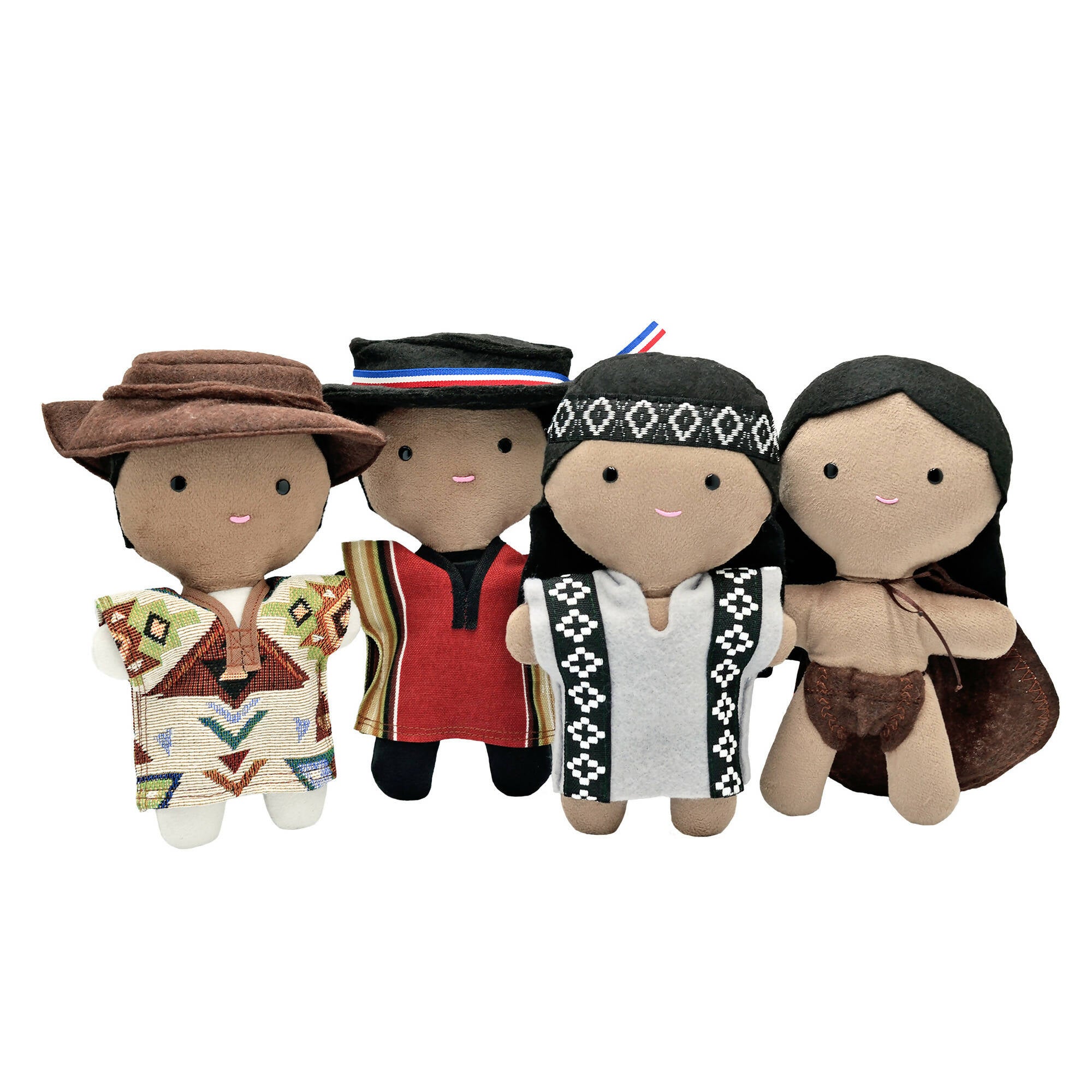 Muñecos NIÑOS DE CHILE (Set de 4 muñecos)