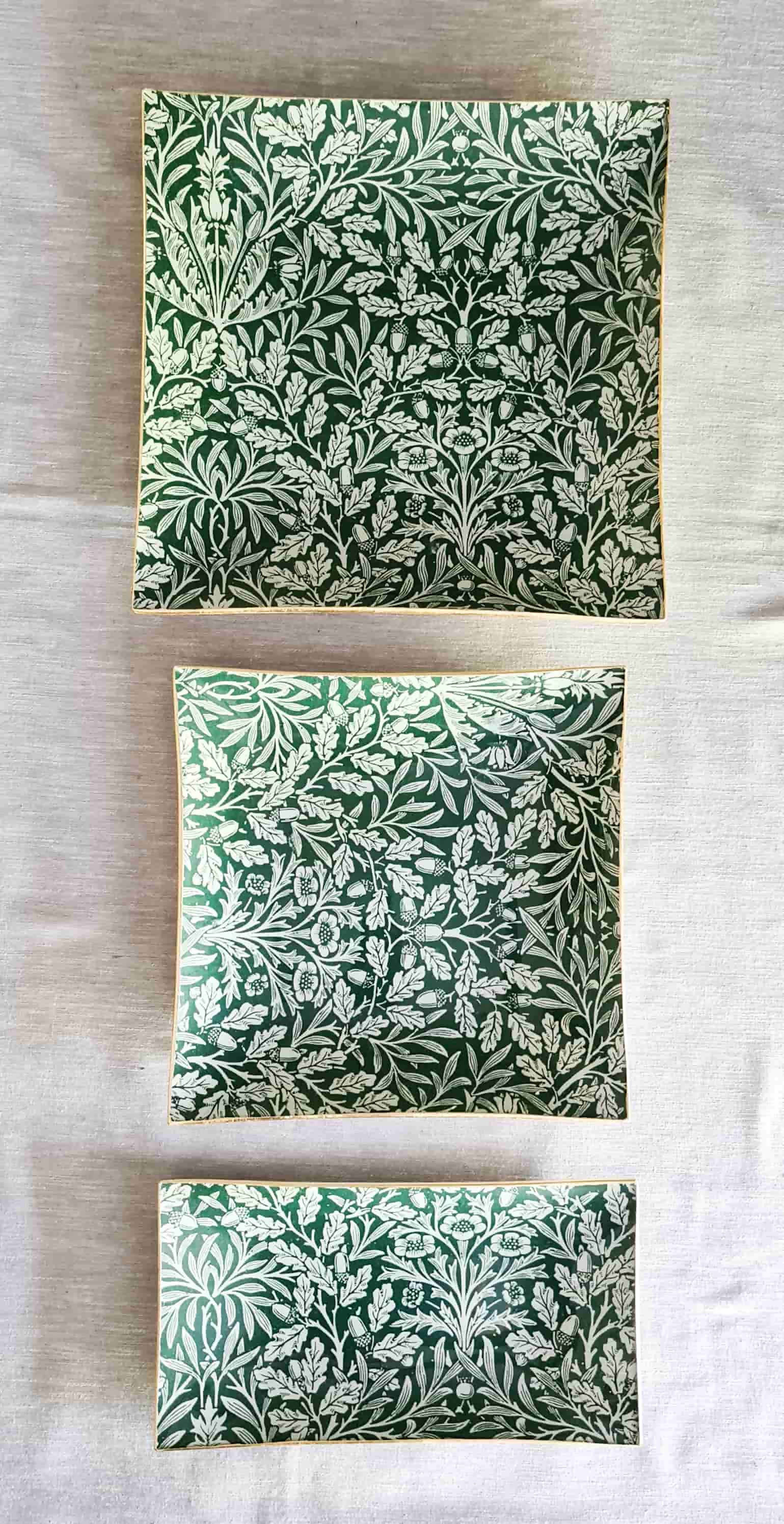 Bandeja Rectangular 12 x 24 cm, Verde