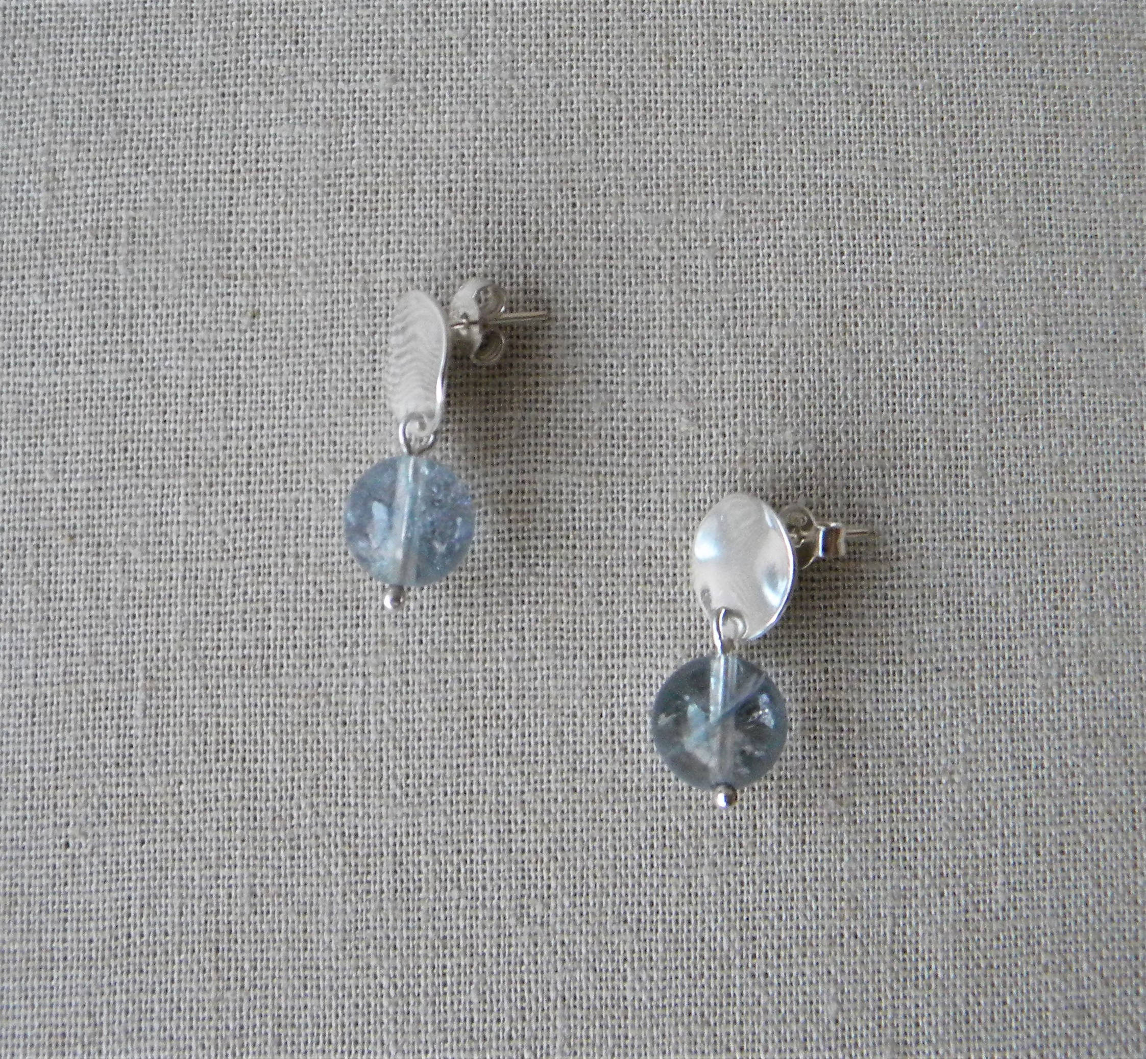 AROS PLATA ONDEADOS CELESTE