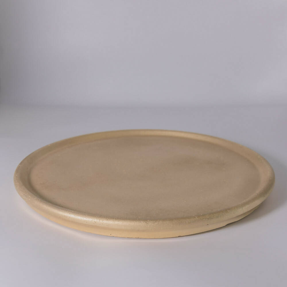 Bandeja de Hormigón Dorado 27cm de diámetro Küme