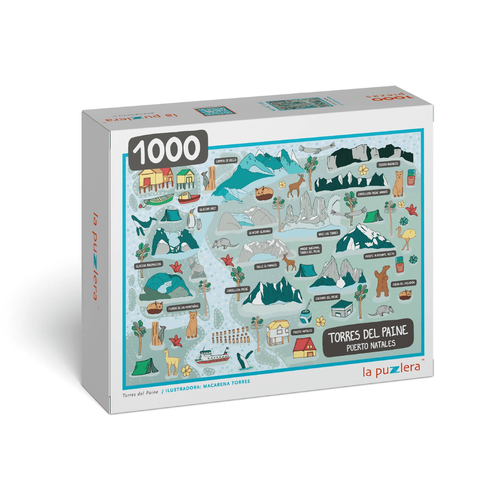 Puzzle Puerto Natales /Torres del Paine 1000 Piezas