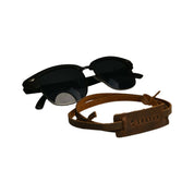 Strap de lentes de cuero cafe