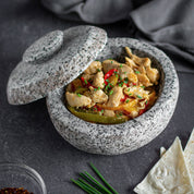 Mortero de piedra con tapa M