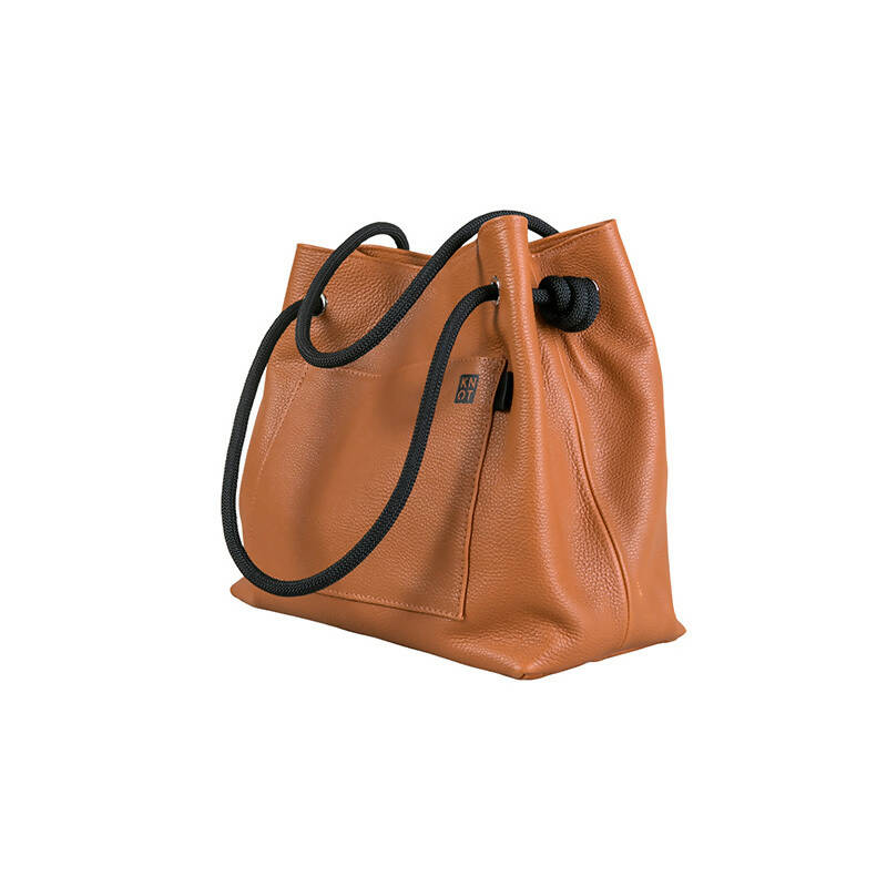 TEENKNOT Totebag / Camel / Negro