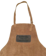 Pechera Cuero Reno Habano "PARRILLERO CHILENO CERTIFICADO"