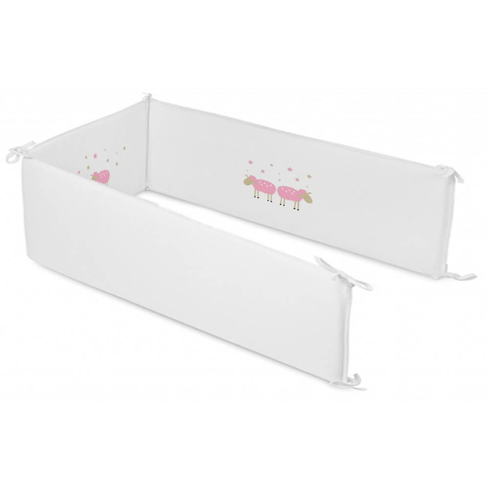 PROTECTOR DE CUNA OVEJA ROSADA