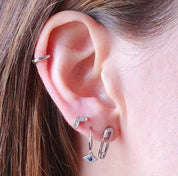 AROS PUNTA DE FLECHA PLATA