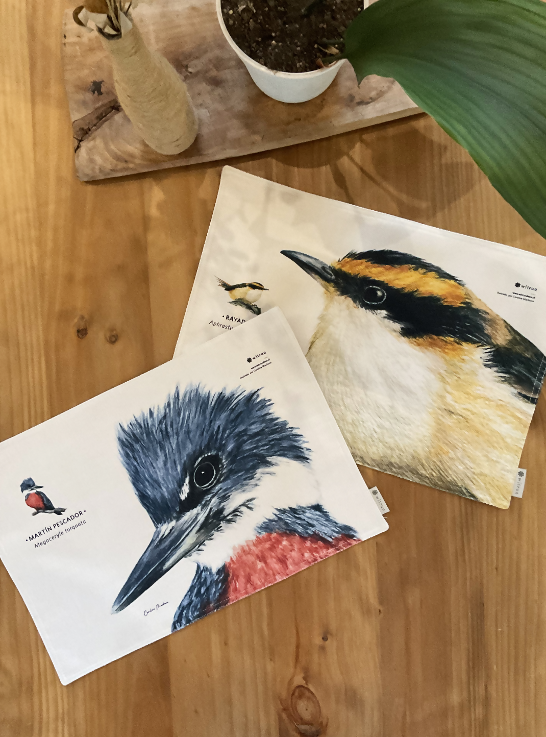 SET 4 INDIVIDUALES DISEÑO AVES I